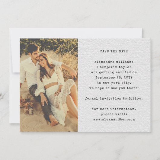  foto Snapshots Washi Tape Wedding Save The Date (Achterkant)