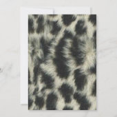 Foto: Sneeuwleopard Afstuderen Uitnodiging (Achterkant)