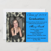 Foto: Sneeuwleopard Afstuderen Uitnodiging (Voorkant)