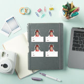 Foto Sneeuwman Cadeautag Sticker (iPad Cover)