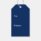 Foto Sneeuwman Kerst Aangepaste Sjabloon Cadeaulabel (Achterkant)