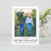 FOTO Sneeuwvlok We zijn verloofd Trouwbelofte Aankondiging (Staand voorkant)