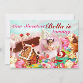 Foto Snoep Land Verjaardag Uitnodigingen