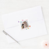Foto Snoep Valentijnsdag Vierkante Sticker (Envelop)