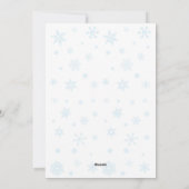 Foto Snowflake Instagram Collage Christmas Kaart (Achterkant)