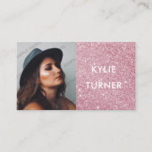 Foto | Sociaal mediacroze glitter | QR-code Visitekaartje (Voorkant)