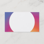 FOTO SOCIAL MEDIA influencer ronde headshot Visitekaartje (Achterkant)