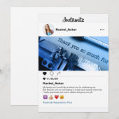 Foto Sociale Media Bat Mitzvah of Bar Mitzvah Bedankkaart (Voorkant / Achterkant)