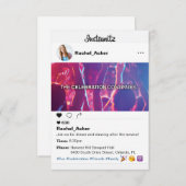 Foto Sociale Media Bat Mitzvah of Bar Mitzvah Informatiekaartje (Voorkant / Achterkant)