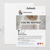 Foto Sociale Media Bat Mitzvah of Bar Mitzvah Kaart (Voorkant / Achterkant)