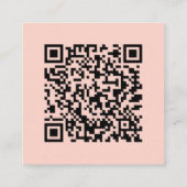 Foto | Sociale media | Perzikglitter | QR-code Vierkante Visitekaartje (Achterkant)
