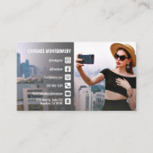 Foto sociale media vlog visitekaartje (Voorkant)