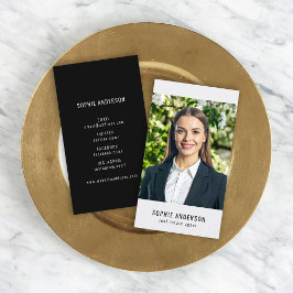 Foto sociale media zwart-wit visitekaartje