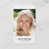 Foto sociale media zwart-wit visitekaartje (Voorkant)