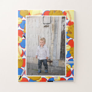 Foto Softball Jigzaag Puzzle Legpuzzel