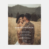Foto Song lyrics Fleece Blanket (Voorkant)