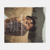 Foto Song lyrics Fleece Blanket (Voorkant (Horizontaal))