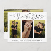 Foto sparen de aankondiging van de bruiloft van de (Voorkant / Achterkant)