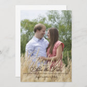 Foto sparen de Aankondiging van de Datum (Voorkant / Achterkant)