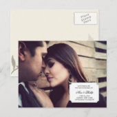 foto sparen de datumaankondiging aankondigingskaart (Voorkant / Achterkant)