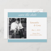 foto sparen de datumaankondiging aankondigingskaart (Voorkant / Achterkant)