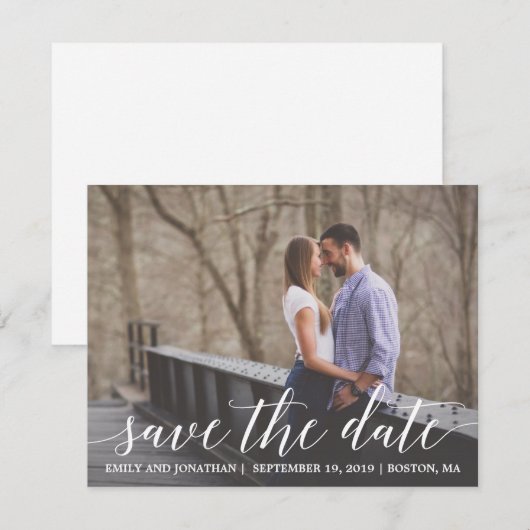 Foto sparen de Kaart van de Datum Verticaal, Moder (Voorkant / Achterkant)