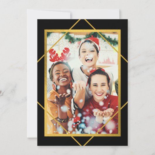 Foto Sparkle kerstfeest Kaart (Voorkant)