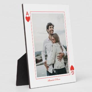foto speelkaarten hart liefde aas eenvoudig fotoplaat
