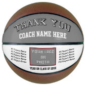 Foto, speldennamen Basketball Coach Gift Ideeën Basketbal (Voorkant)