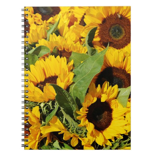 Foto Spiral Notitieboek Yellow Sunflower (Voorkant)