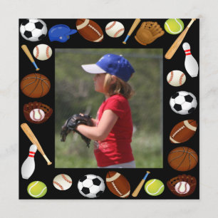 Foto Sports Birthday Uitnodiging