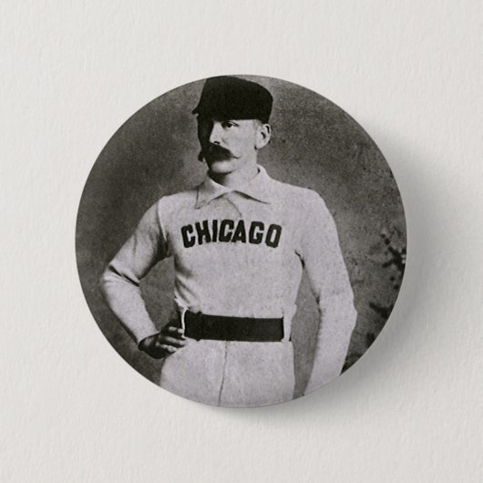  foto, Sports Chicago Baseball Player Ronde Button 5,7 Cm (Voorkant)
