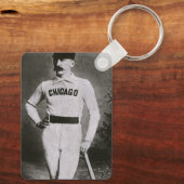 foto, Sports Chicago Baseball Player Sleutelhanger (Achterkant)