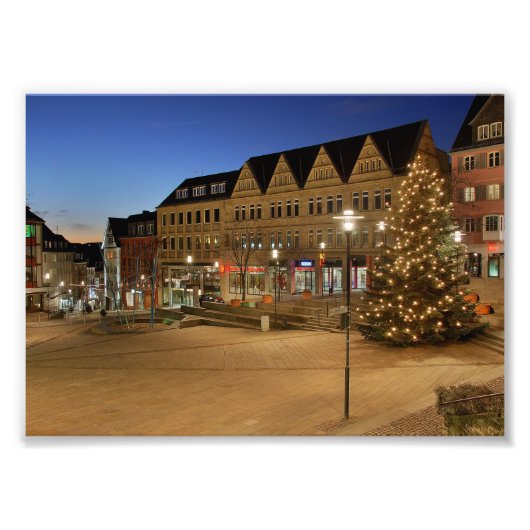 Foto Stadt Siegen Marktplatz Foto Afdruk (Voorkant)