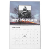 foto stamboom twaalf foto achtergrond kalender (Jan 2026)