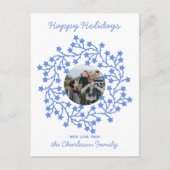 Foto Star Wreath Scandinavisch vakantie Briefkaart (Voorkant)