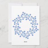 Foto Star Wreath Scandinavische vakantie Kaart (Achterkant)