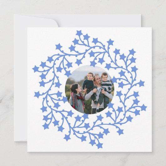 Foto Star Wreath Scandinavische vakantie Kaart (Voorkant)