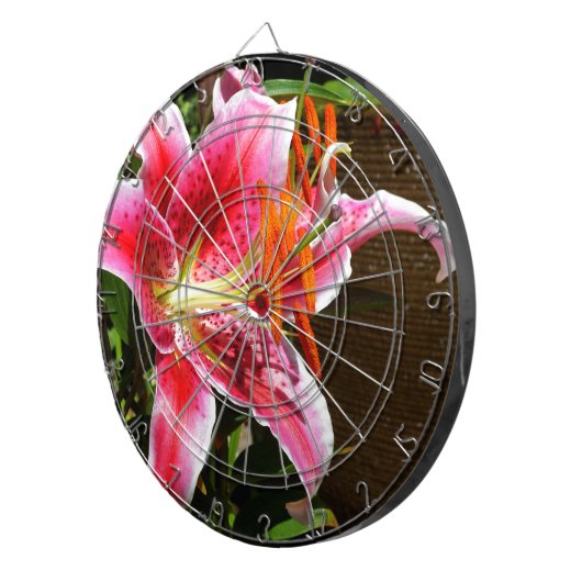 Foto Stargazer Lily Dartbord (Voorkant Rechts)