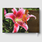 Foto Stargazer Lily Gastenboek (Achterkant)