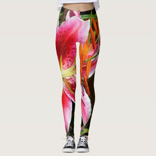 Foto Stargazer Lily Leggings (Voorkant)