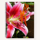 Foto Stargazer Lily Notitieboek (Voorkant)
