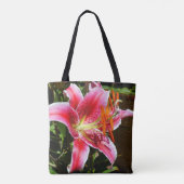 Foto Stargazer Lily Tote Bag (Achterkant)