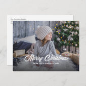 Foto Starry Merry Christmas Feestdagenkaart (Voorkant / Achterkant)