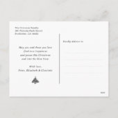 Foto Starry Merry Christmas Feestdagenkaart (Achterkant)