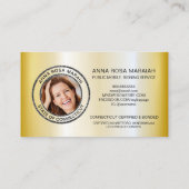 *~* FOTO - Stempel Pen Feather Signing Agent Notio Visitekaartje (Achterkant)