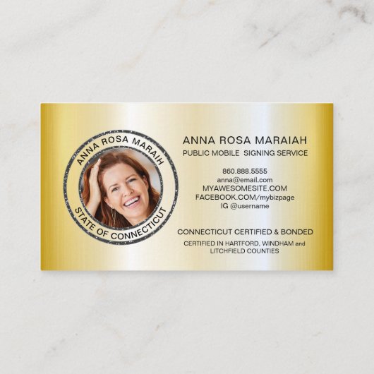 *~* FOTO - Stempel Pen Feather Signing Agent Notio Visitekaartje (Achterkant)