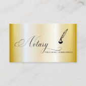 *~* FOTO - Stempel Pen Feather Signing Agent Notio Visitekaartje (Voorkant)