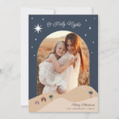 Foto ster van Bethlehem Feestdagenkaart (Voorkant)