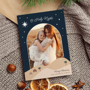 Foto ster van Bethlehem Feestdagenkaart